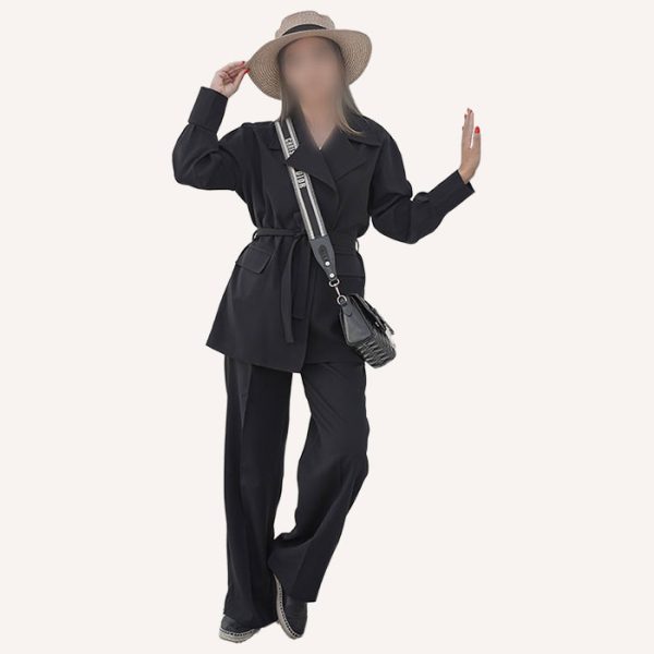 ست دو تکه زنانه کت شلوار مدل مینیمال مدرن | پروشات